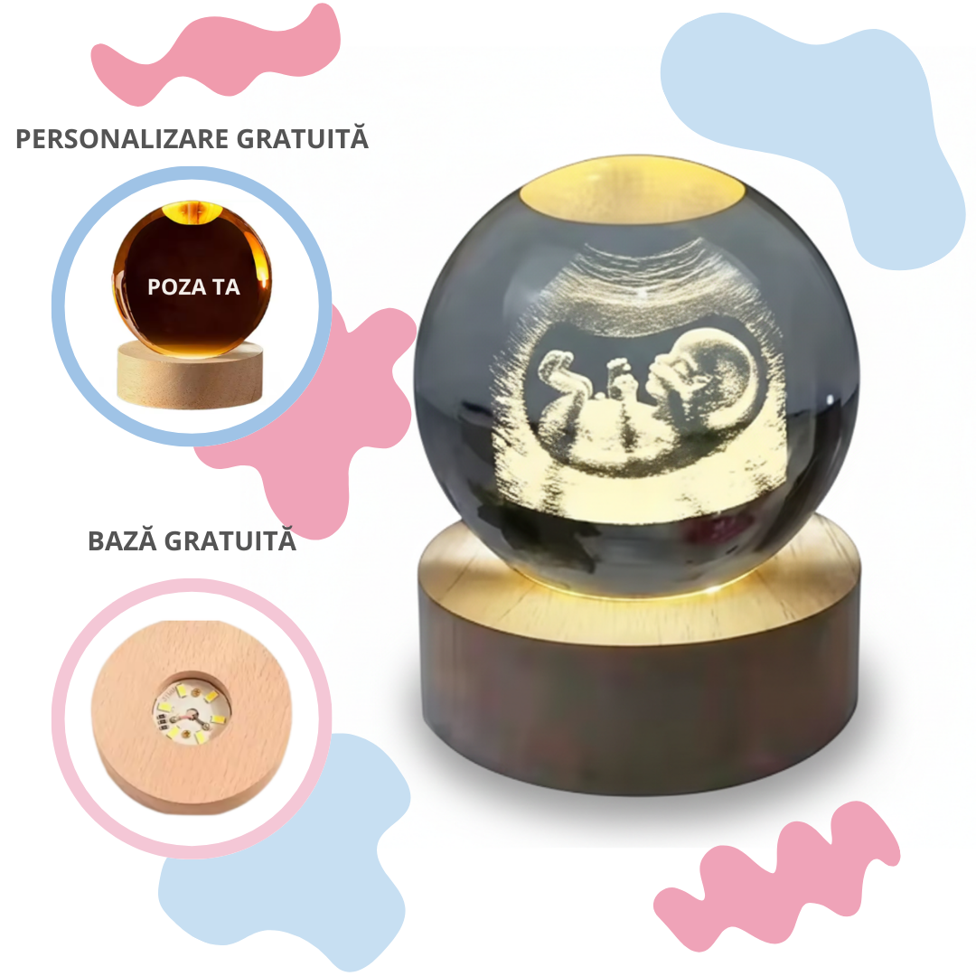 Sferă personalizată cu fotografia ta