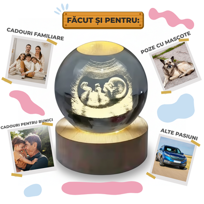 Sferă personalizată cu fotografia ta